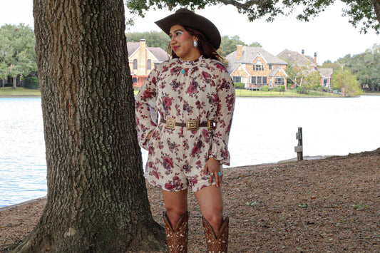 Spring Floral Romper
