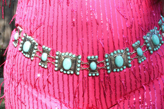 Turquoise Chain Belt