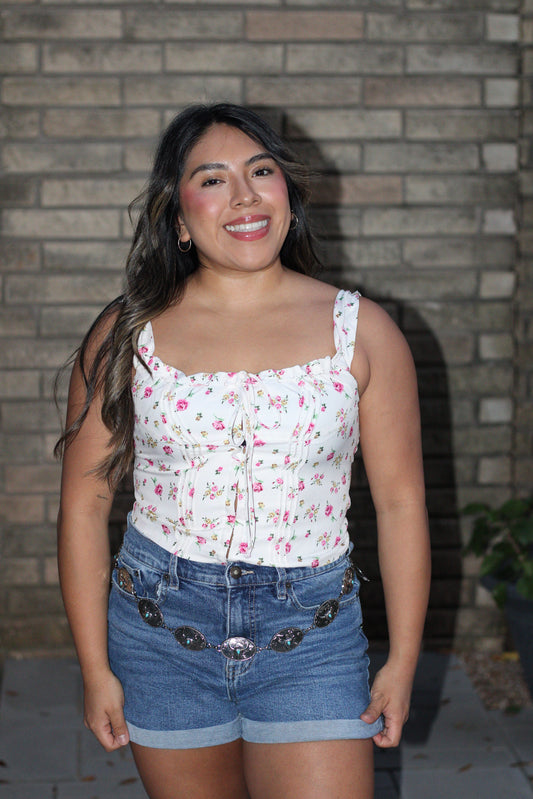 Floral Corset Top